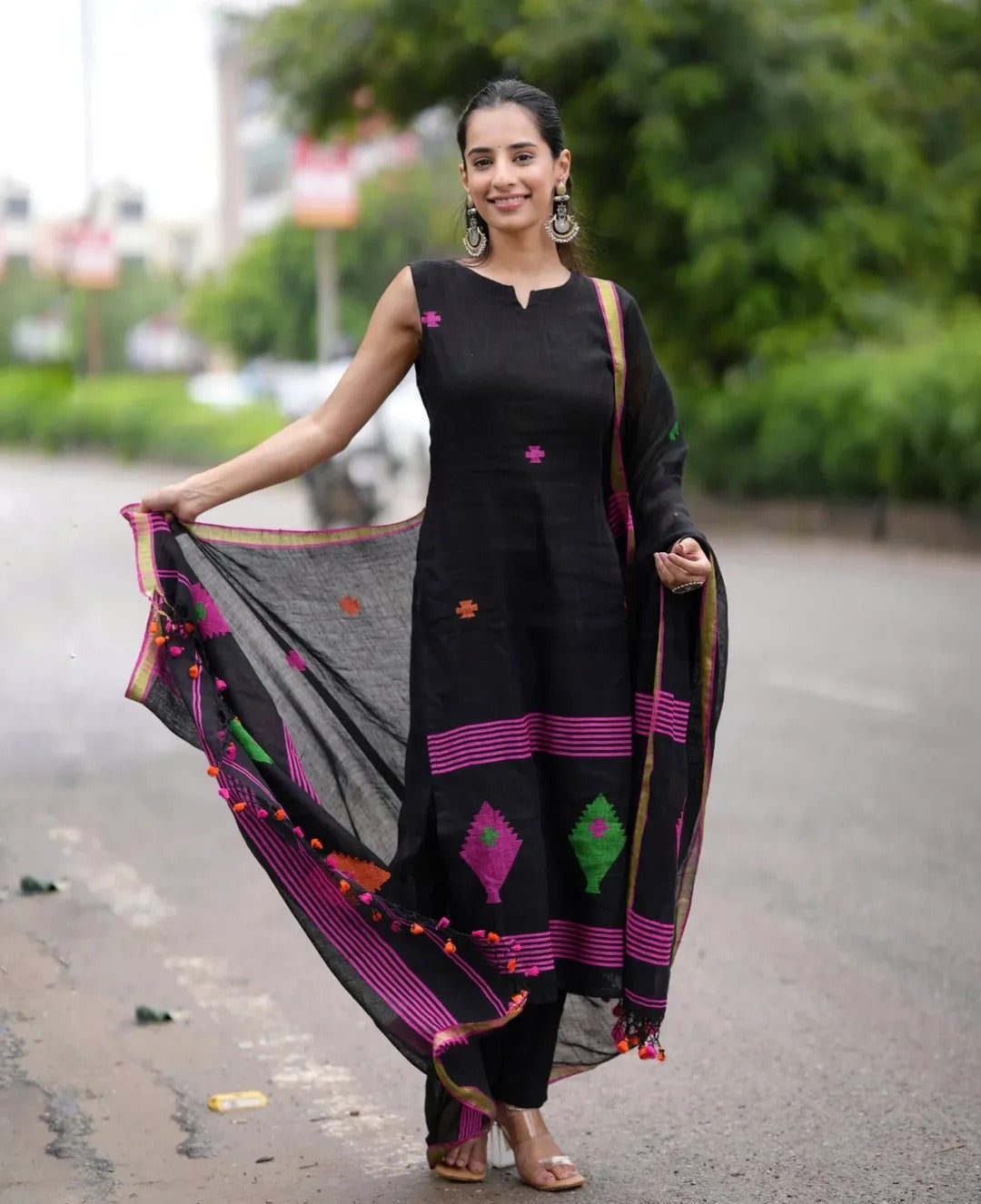 Black Color Kurta Set