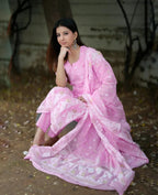 Beautiful Pink Full KurtI Set