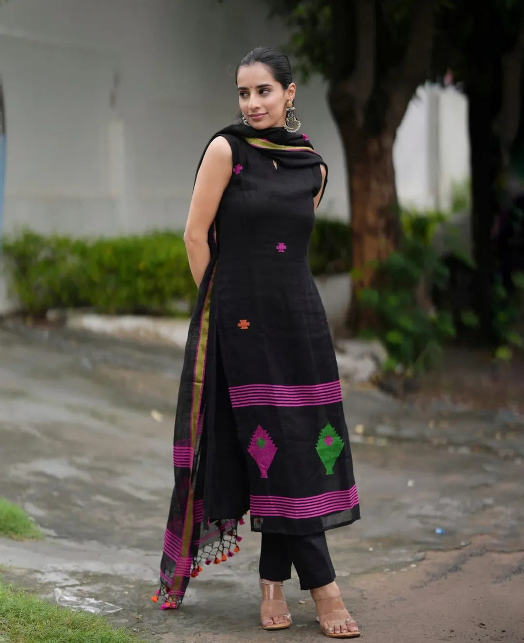 Black Color Kurta Set