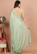 Printed Lycra Saree in Pastel for women