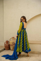 Admirable Light Green Color Designer Gown