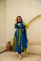 Admirable Light Green Color Designer Gown