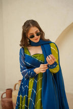 Admirable Light Green Color Designer Gown