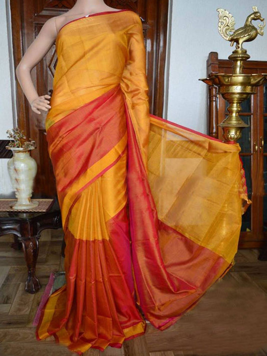 Fabulous Yellow  Colored Machine Weaving  Sarees SY 1113