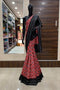 Rani Color Fashionable Satin Lace Border Sari SY 6313