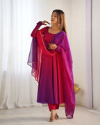 Alluring Multi Color Regular Wear Online Gown