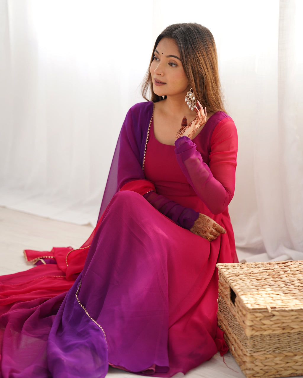 Alluring Multi Color Regular Wear Online Gown