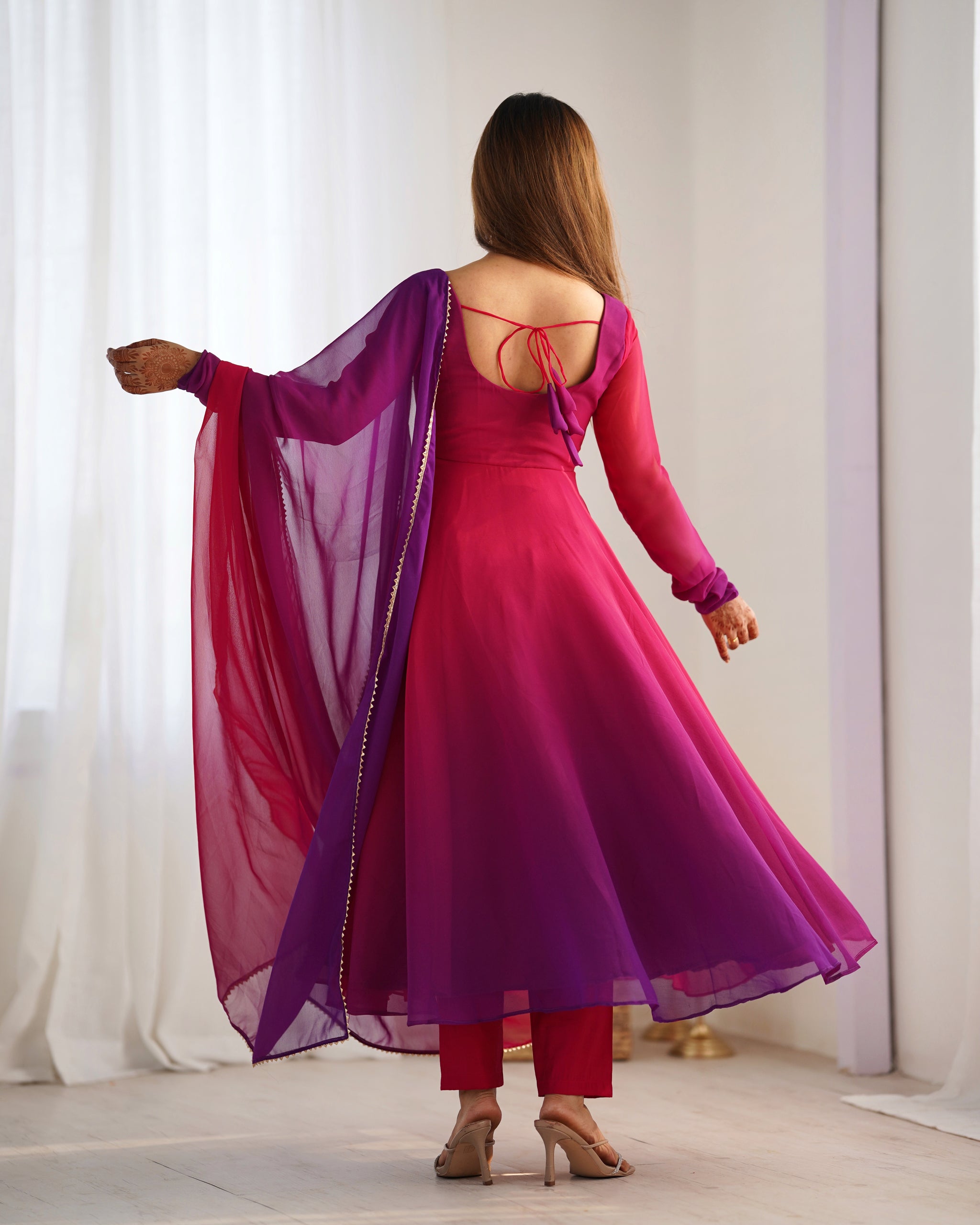 Alluring Multi Color Regular Wear Online Gown