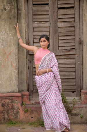 Exclusive Light Pink Color Soft Silk Printed Designer Saree For Woven