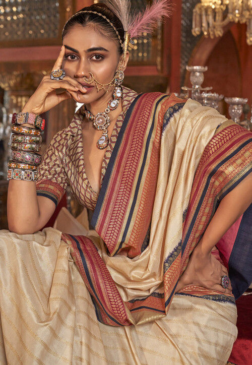 Kanjivaram Silk Saree with Traditional wear collection