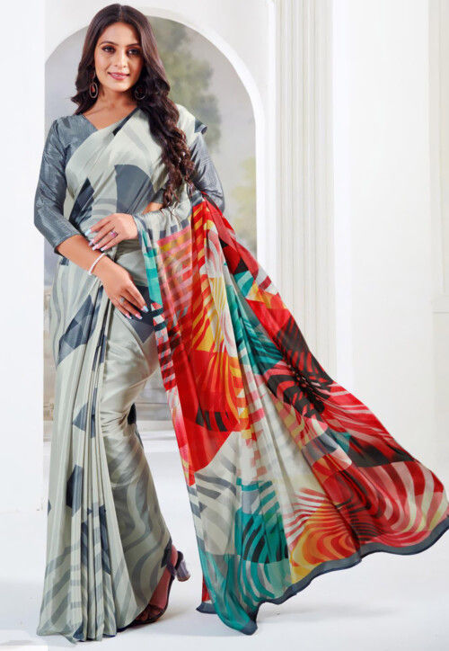 Regional  Printed Silk Saree collection for girls