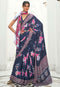 Printed Chiffon Saree with Embroidered Work collection