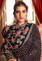 Digital Printed Black saree collection for girl