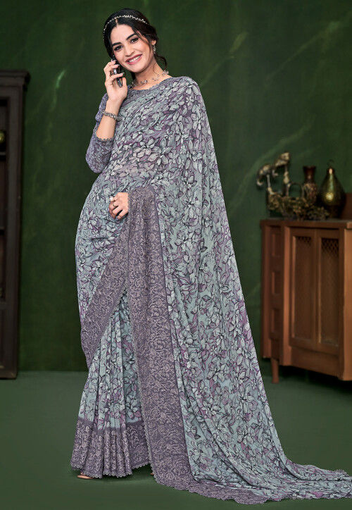 Digital Printed Tissue saree collection