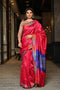 Ethnic Motifs Woven Design Zari Pure Silk  Woven Saree with Contrast Border collection