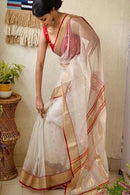 Beautiful  Soft Festival Wear Linen Silk Designer Saree for daily wear