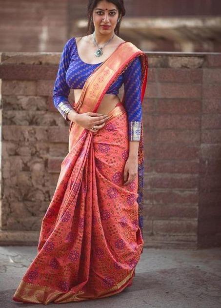 Chiffon Ladies Traditional Wear Banarasli Silk Sarees for Occasional Wear