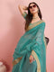 Classic Blue Color Designer Jacquard Sarees designer for woven