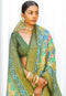 Brilliant green Color Soft Silk Designer Butta Patta Sarees for woven collection