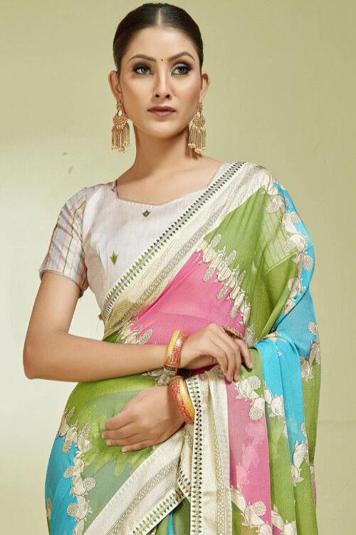 Art Brasso Wedding Saree in Multicolor with Weaving work for wedding wear