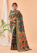 Paithani Silk Saree With Weaving Work for festival