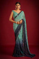 Engrossing Multi Color Festival Wear Soft printed saree for woven