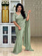 Engrossing Sea Green Color Soft Silk Pattu Sarees for party wear