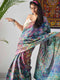 Digital Printed Organza Silk Baby Rama Designer Saree