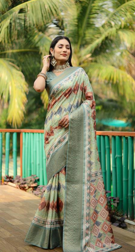 Printed designer saree collection from woman