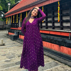 Viscose Georgette With Golden Butti