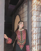 Black Cambric Embroidered 2PC