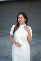 Ivory Pink Handloom Co-ord Set