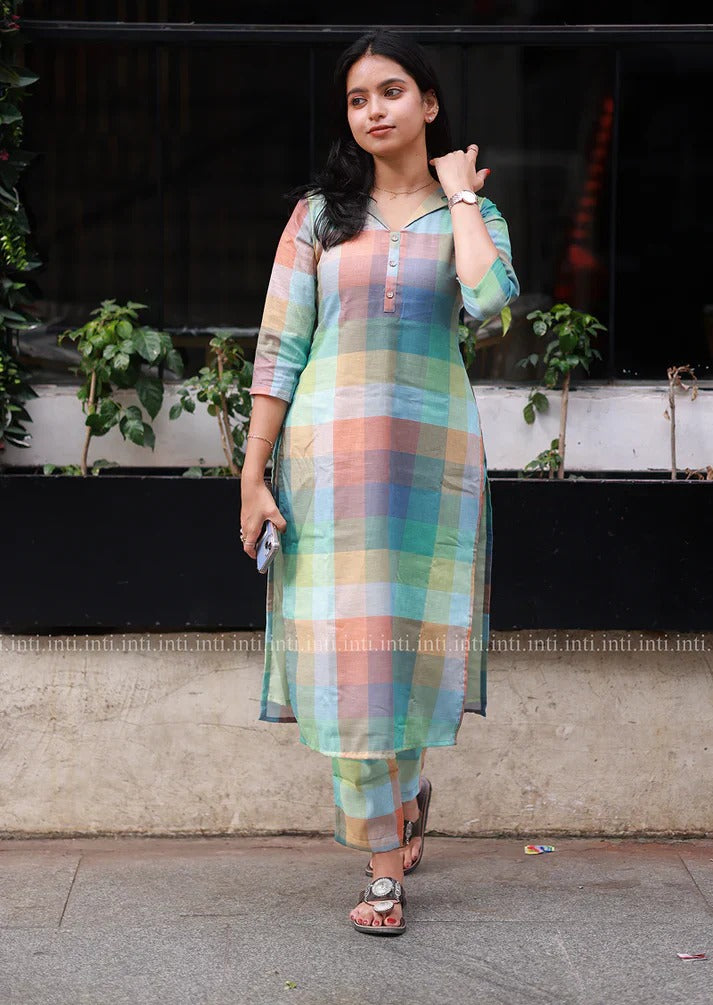 Boho Blocks Top and Pant Set