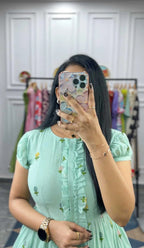 Phool (Mul Chanderi-Sea Green)