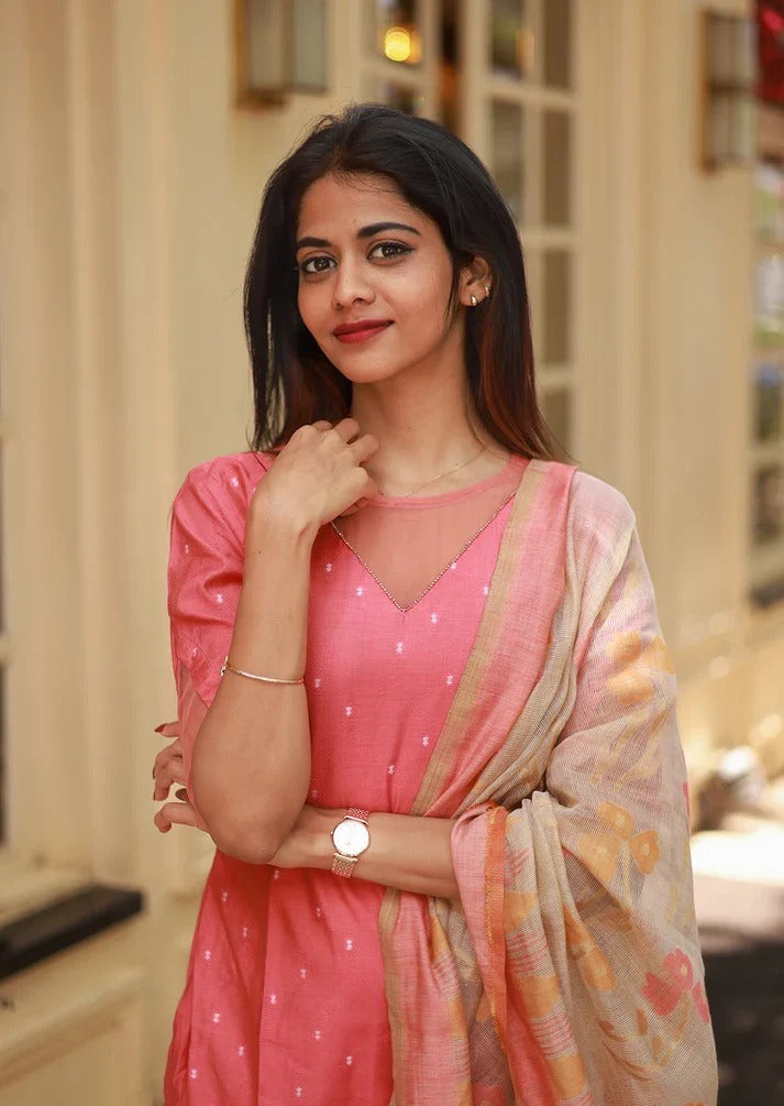 Pastel Poise Top & Dupatta Set