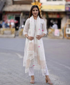 Handwoven White Kurta Set