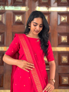 PURE COTTON SUIT SET WITH LINING