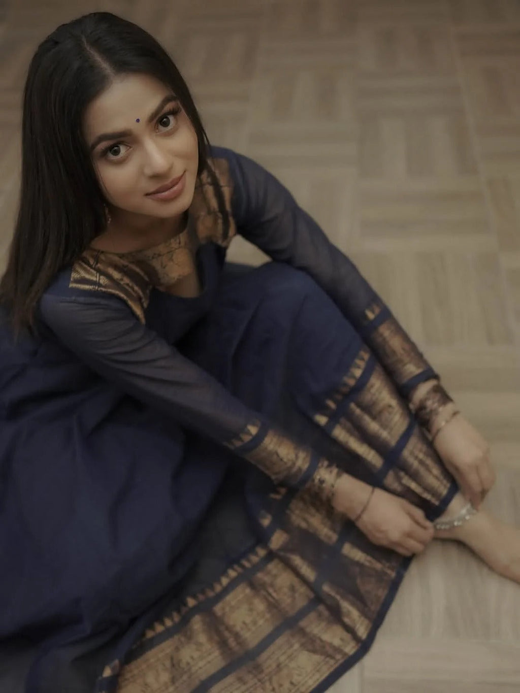 Signature Kanchi Cotton Anarkali & Dupatta