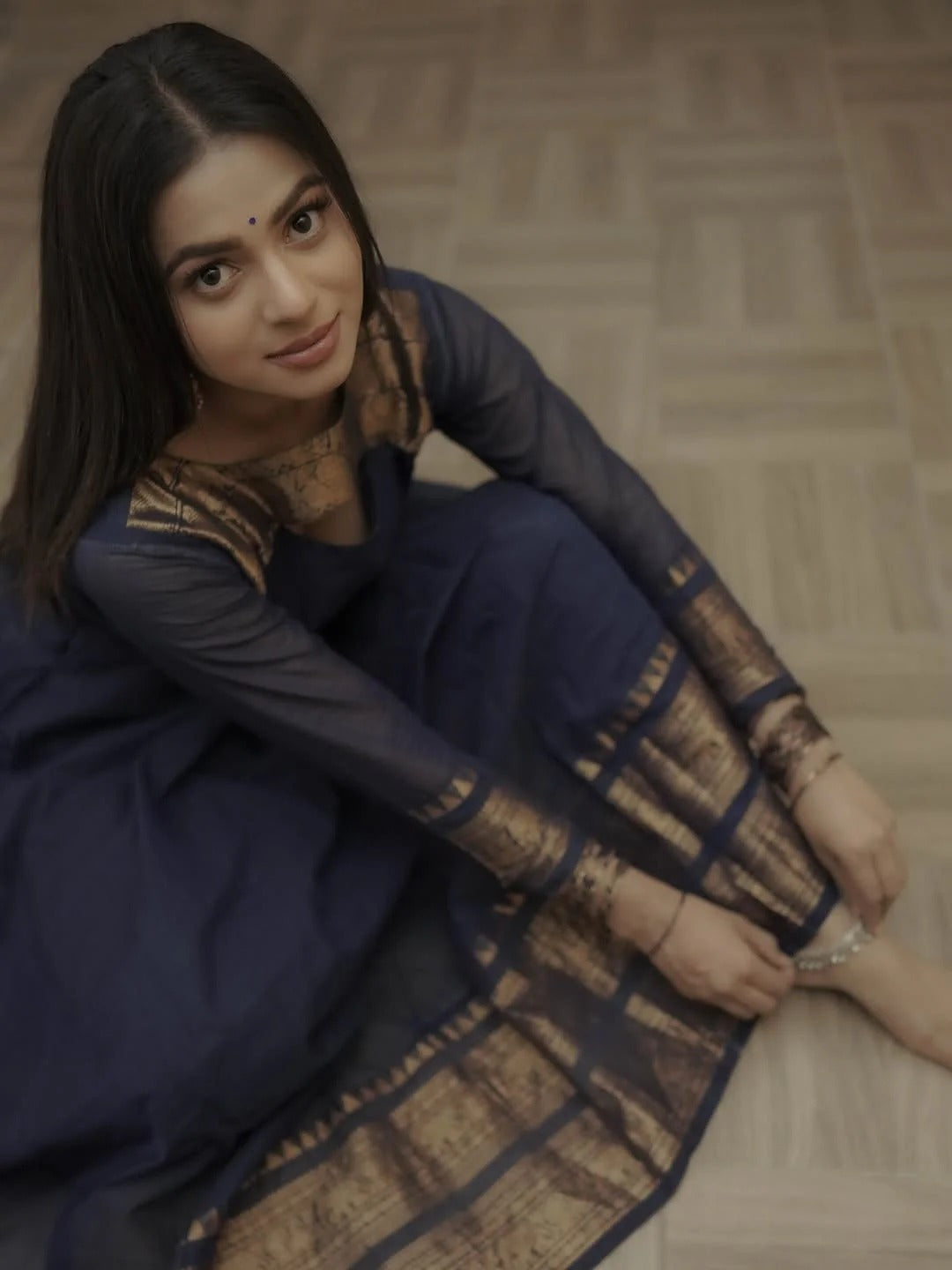 Signature Kanchi Cotton Anarkali & Dupatta