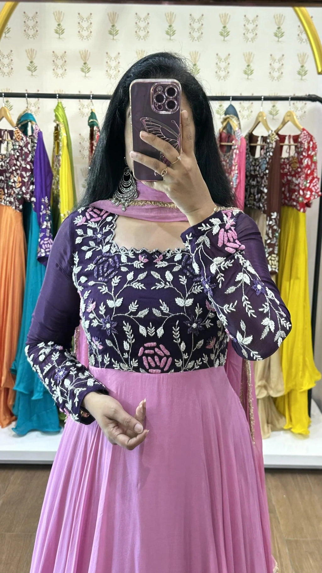 Nitya  Purple & Pink