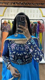 Nitya  Royal Blue & Sky Blue