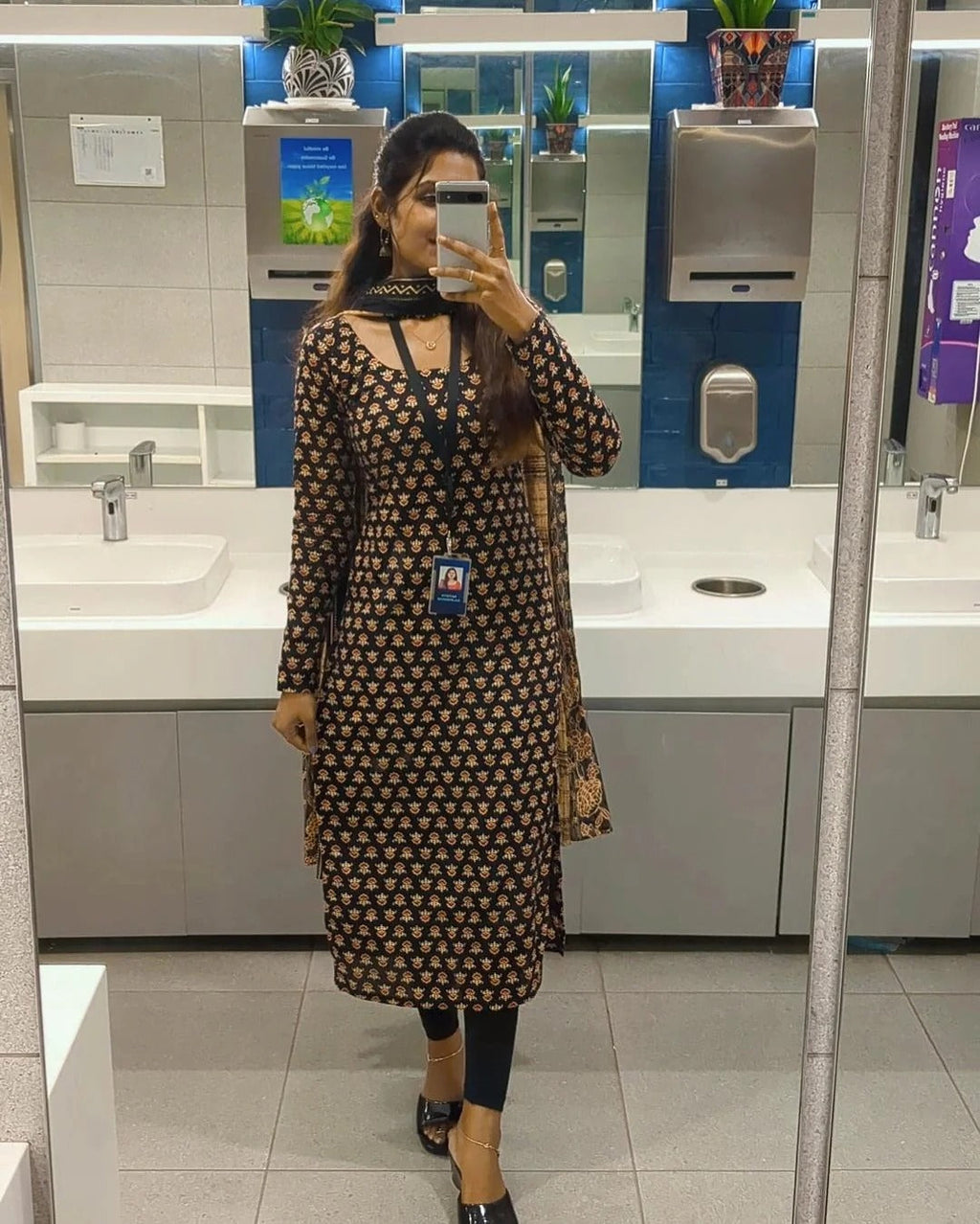 Beautiful Cotton Printed Kurti With Dupatta