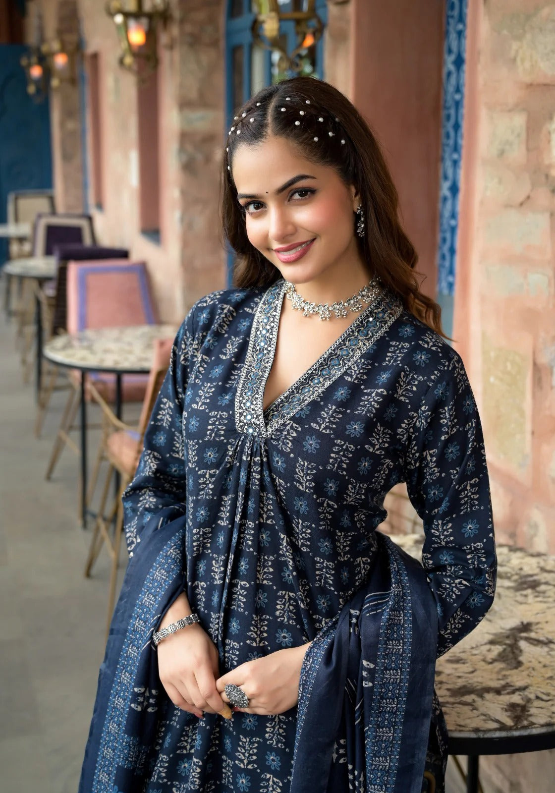 Royal Sapphire Pure Viscose Set