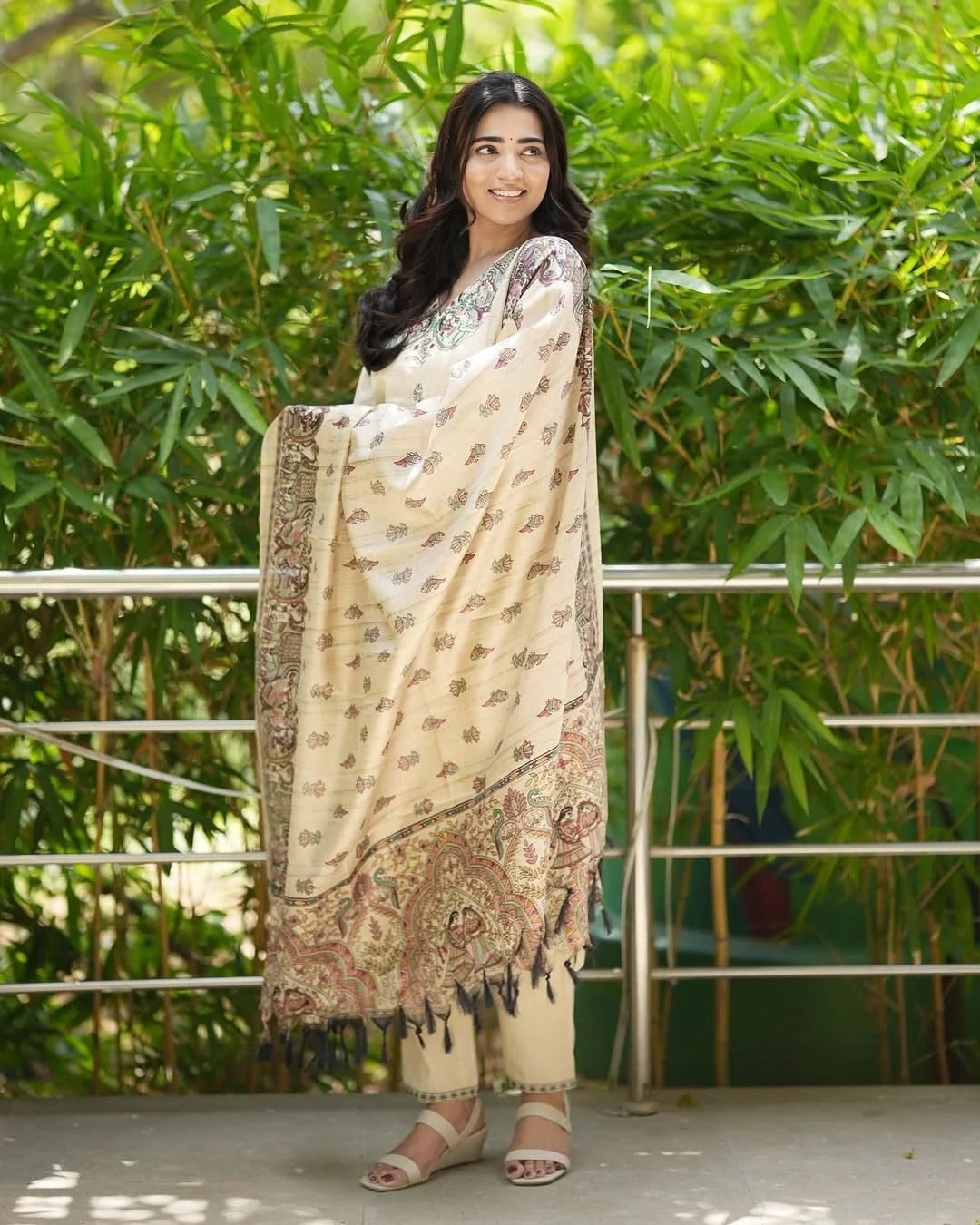 The Soft Breathable Khadi Silk Suit Set