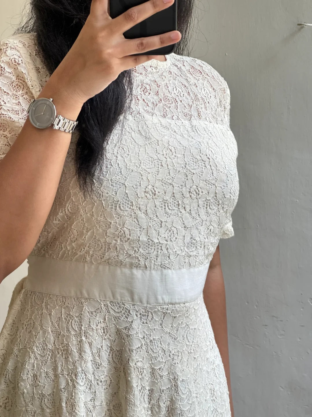 Beautiful Pure Potton Lace Western Dress