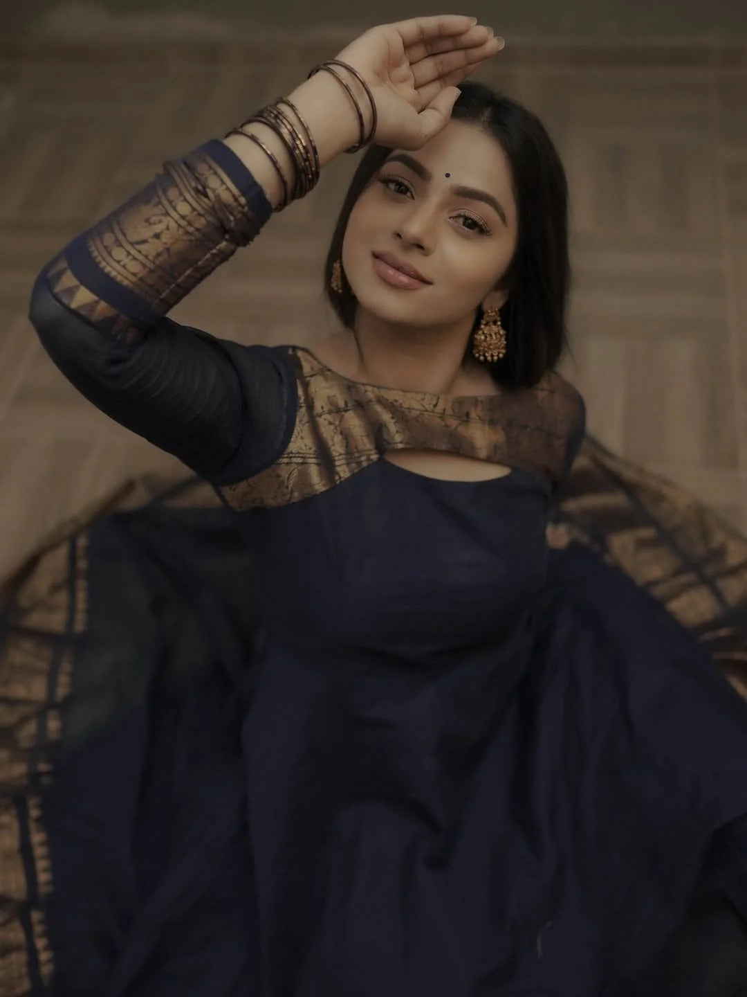 Signature Kanchi Cotton Anarkali & Dupatta