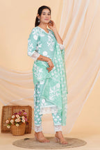 Mint Blossom Rayon Set
