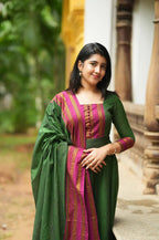 Shrungar Pure Cotton Temple Anarkali