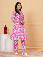Pure Cotton Kurta, Pant & Dupatta Set
