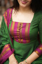 Shrungar Pure Cotton Temple Anarkali